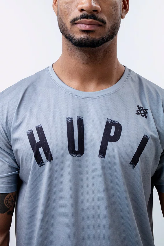 Camiseta hupi masculino dakar cinza/preto