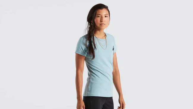 Camiseta specialized feminina manga curta c/logo g (64622-0304) azul artico