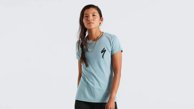 Camiseta specialized feminina manga curta c/logo g (64622-0304) azul artico