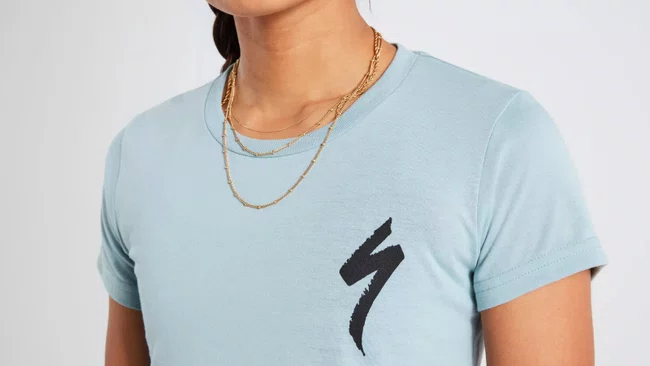 Camiseta specialized feminina manga curta c/logo g (64622-0304) azul artico
