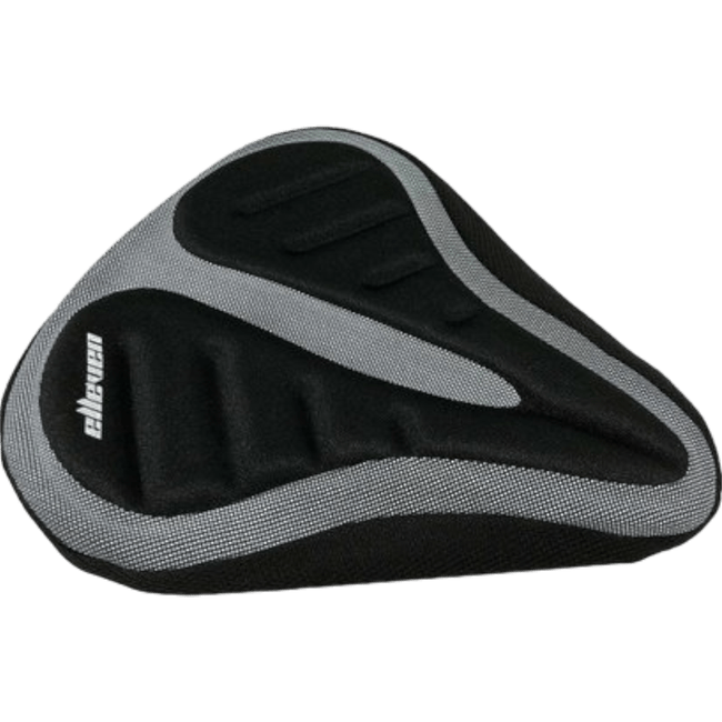 Capa de Selim Elleven Barra Circular Gel Preto e Cinza