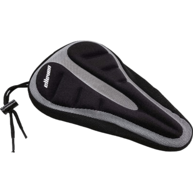Capa de Selim Elleven MTB Gel 175 x 265mm Preto e Cinza