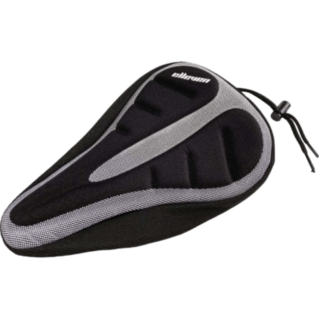 Capa de Selim Elleven MTB Gel 175 x 265mm Preto e Cinza