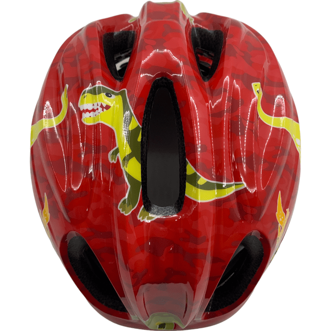Capacete Absolute Kids Dance Dino Vermelho