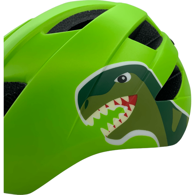 Capacete Absolute Kids Roll Dino Verde