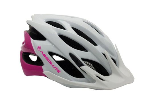 Capacete Absolute Mia Branco e rosa