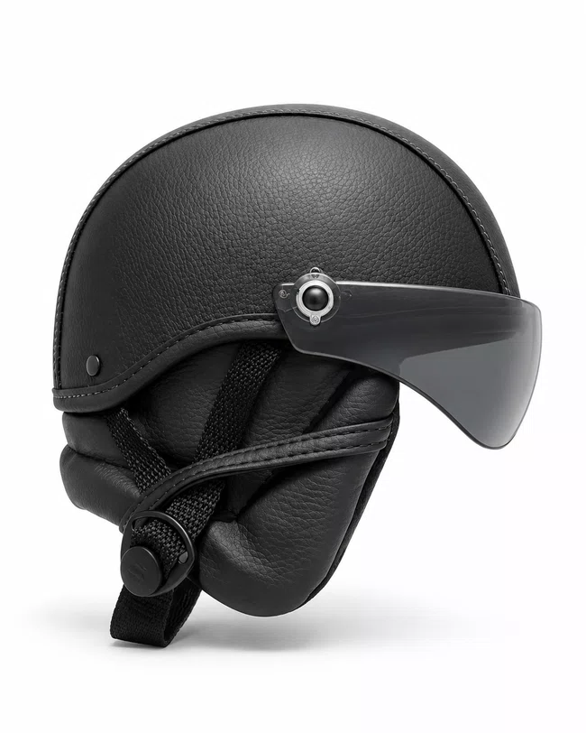Capacete coquinho vision com viseira preto