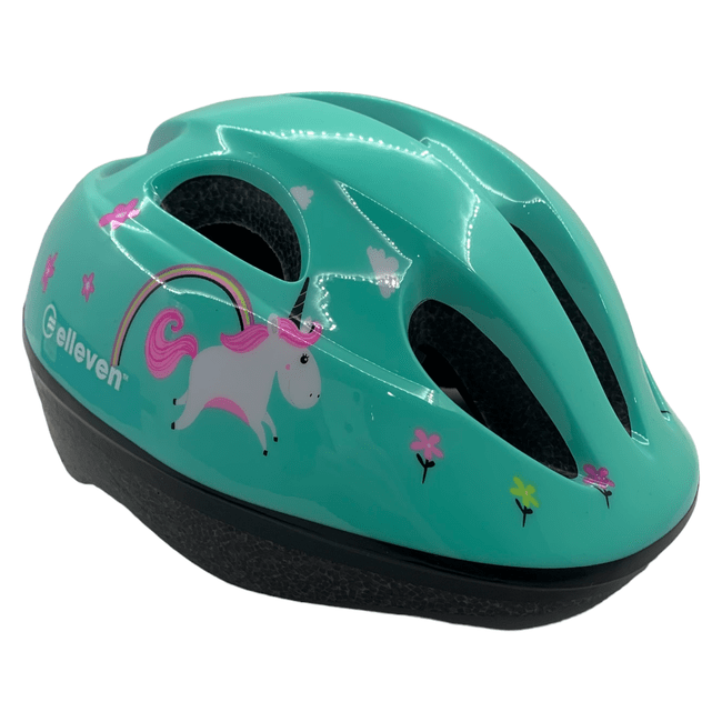 Capacete Elleven Infantil Unicórnio P Verde