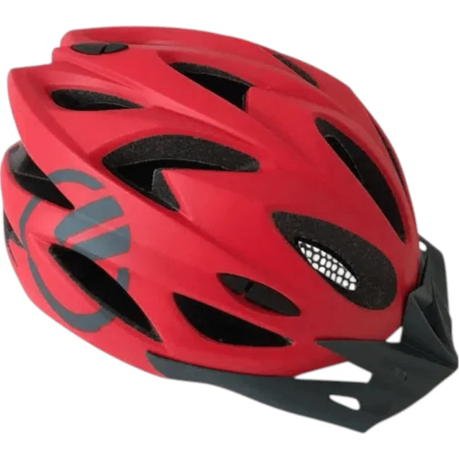 Capacete Elleven MTB In Mold Vermelho e Cinza ㅤㅤㅤㅤ