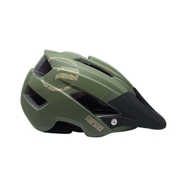 Capacete elleven trail inmold race preto/verde