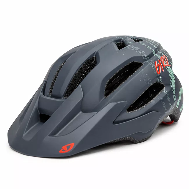 Capacete giro fixture ii cinza fosco/verde