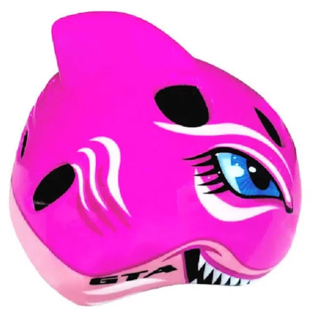 Capacete GTA Infantil Tubarão Rosa