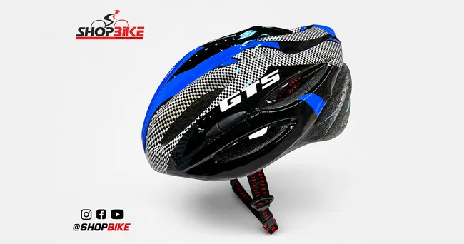 Capacete GTS com luz Led Azul