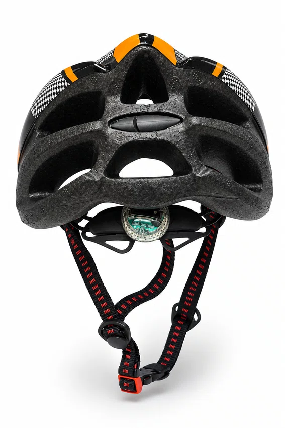 Capacete GTS com Luz Led Laranja