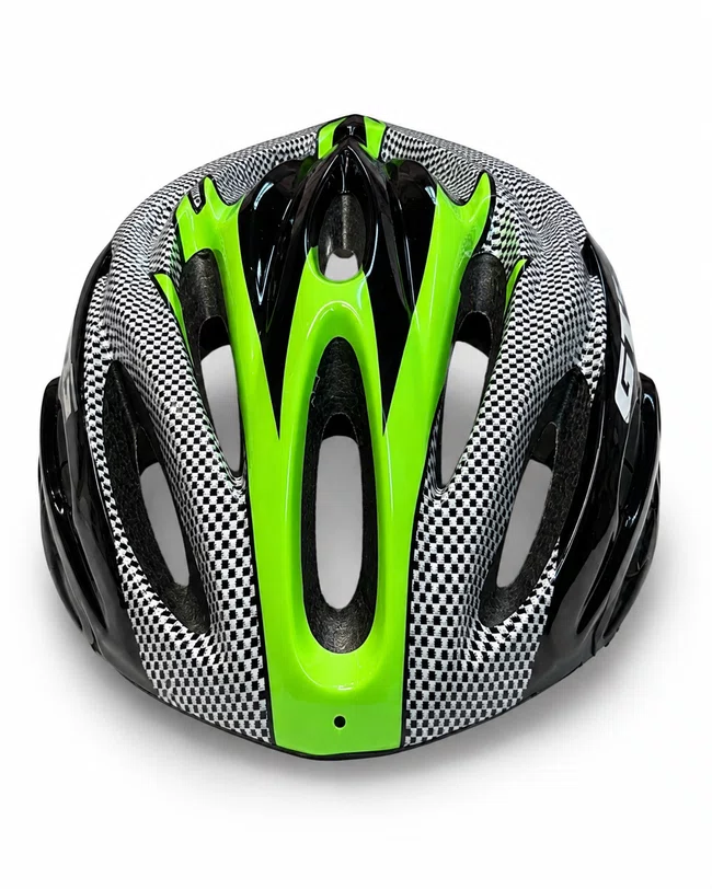 Capacete gts com luz led verde