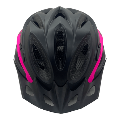 Capacete High One Win C/Vista Light preto e Rosa