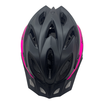 Capacete High One Win C/Vista Light preto e Rosa