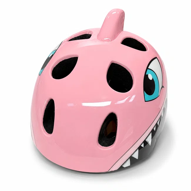 Capacete infantil dinossauro rosa 48-54