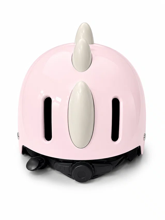 Capacete infantil dinossauro rosa 48-54