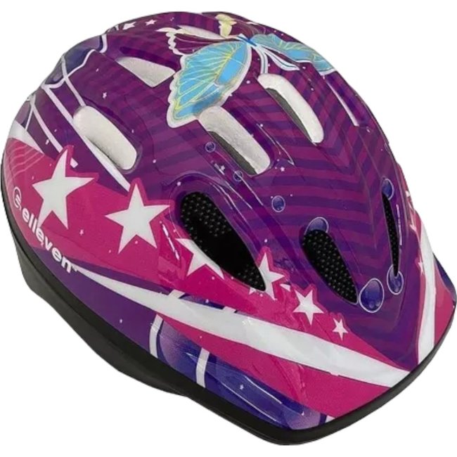 Capacete Infantil Elleven Estrelas Lilas