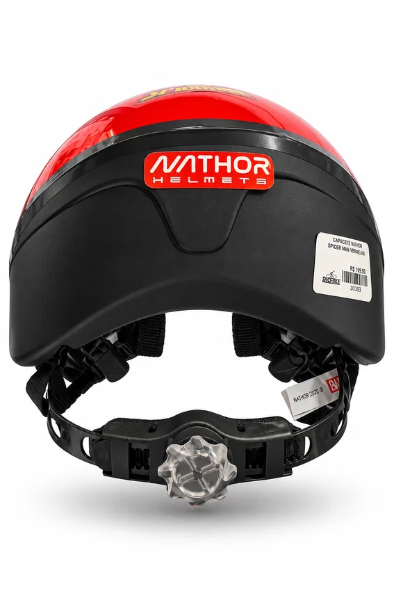 Capacete nathor spider-man vermelho