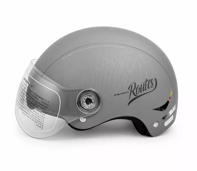 Capacete Scooter C/Viseira Cinza