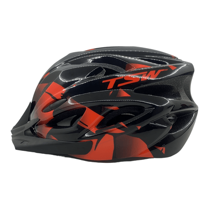 Capacete TSW Raptor II Led com Viseira Preto e Laranja