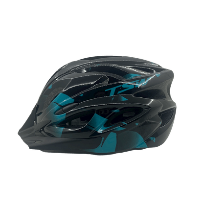 Capacete TSW Raptor II Led Preto e Cinza e Azul