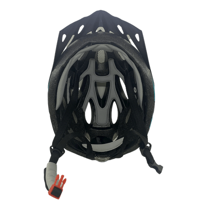 Capacete TSW Raptor II Led Preto e Cinza e Azul