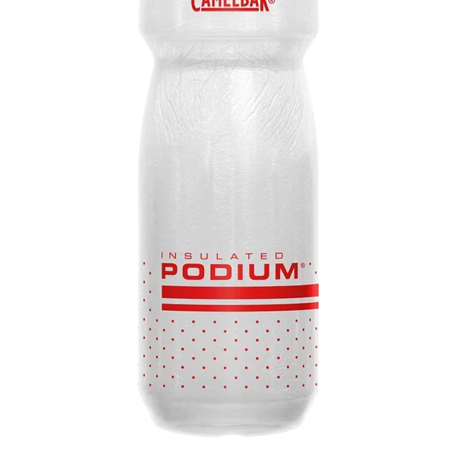 Caramanhola Camelbak Podium Chill 710ml Branco e Vermelho
