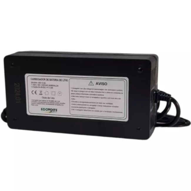 Carregador Nicoll Bateria De Litio 48V 3.5 Ah fish