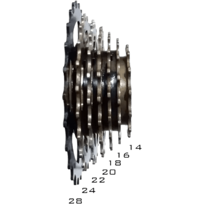 Catraca Rosca Paco 9580 7v - 14x28 Dentes Marrom