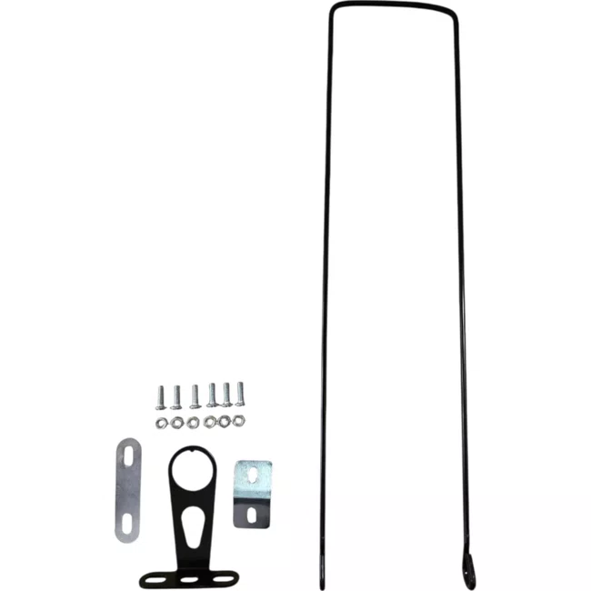 Cesta Grande 26 Oval Aço com Suporte com Haste Marrom