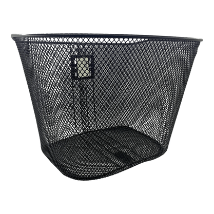 Cesta Telada Grande Preta com Kit para Fixação sobre a Roda Dianteira