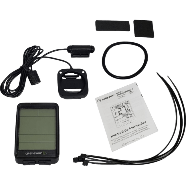 Ciclocomputador Elleven 11 Funções Wireless USB Preto