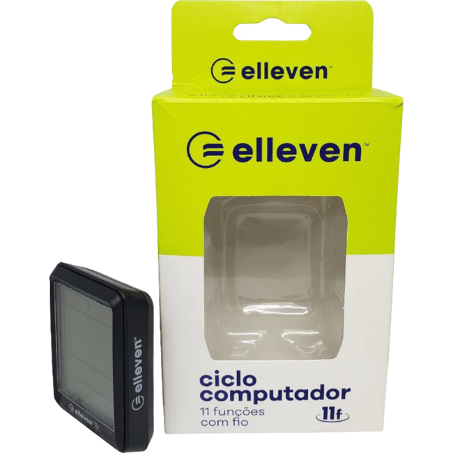 Ciclocomputador Elleven 11 Funções Wireless USB Preto