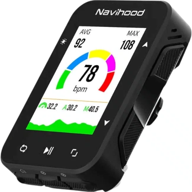 Ciclocomputador e GPS Navihood L2 Preto