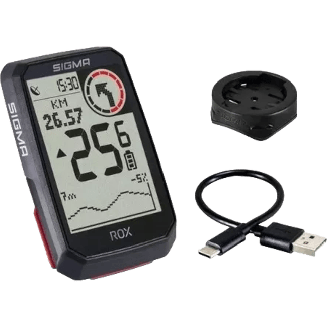 Ciclocomputador Sigma com GPS Rox 4.0 Preto