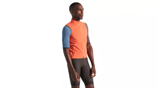 Colete Specialized Prime Corta Vento Masculino Laranja G