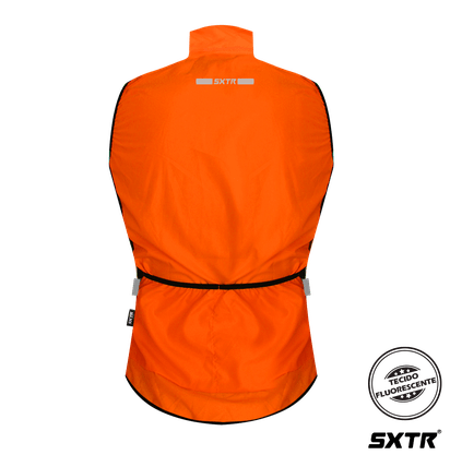 Colete Sport Xtreme Corta Vento Masculina Cor Laranja