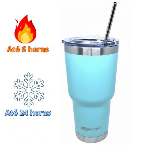 Copo Térmico Siluet 810ml Verde Agua