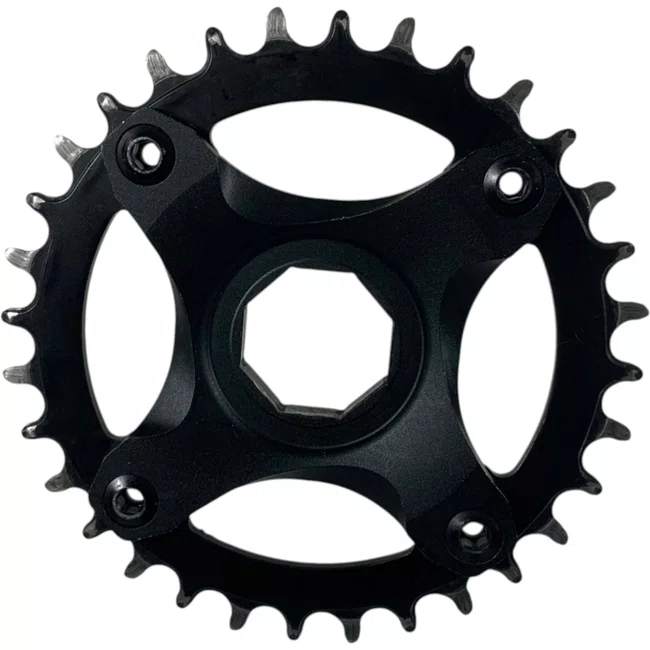 Coroa Crankarms Aluminio Preto - Seminova