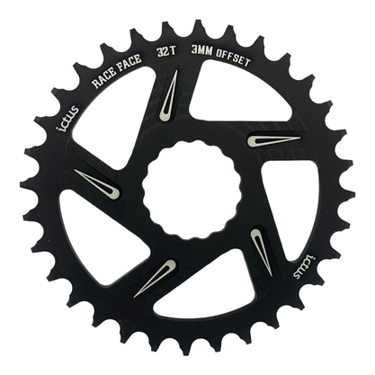 Coroa Ictus Race Face Offset 3mm 32 Dentes