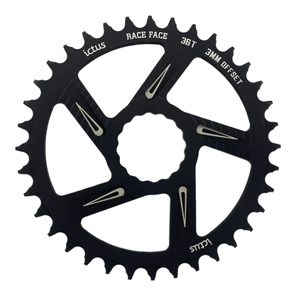 Coroa Ictus Race Face Offset 3mm 36 Dentes