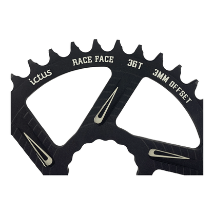 Coroa Ictus Race Face Offset 3mm 36 Dentes