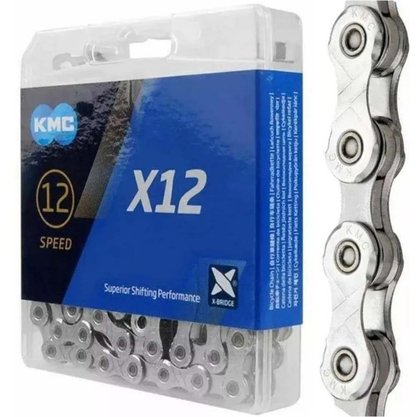 Corrente KMC X12 12 Velocidades Prata