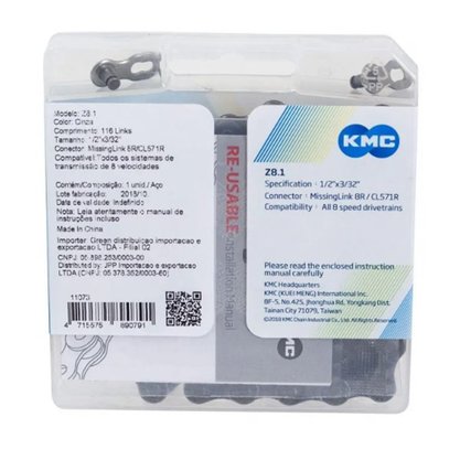 Corrente KMC Z8.1 116 Elos 8 Velocidades