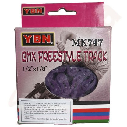Corrente YBN MK747 BMX Roxa
