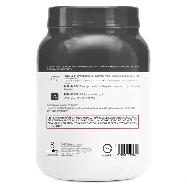 Creatina max titanium 500g