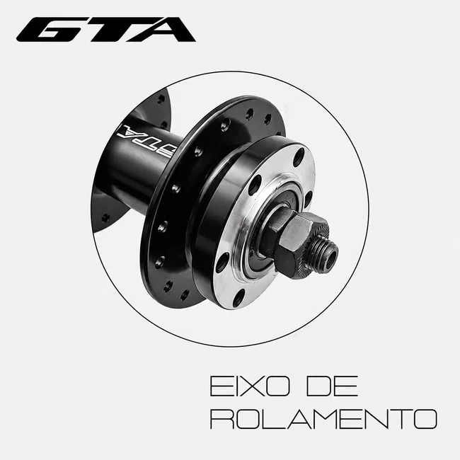 Cubo gta dt/tras 32f c/rolamento p/cassete 8 a 12v c/ bloc
